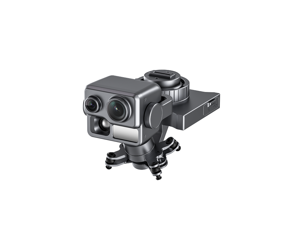 Multi-sensor gimbal payload with thermal imager and laser rangefinder